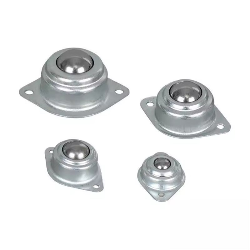 BCPA50 BCPA80 BCPA120牛眼万向珠型钢珠滚轮冲压法兰安装 菱型