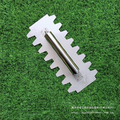 刮泥瓦灰工批灰刀带抹齿刀不锈钢抹锯齿铺瓷砖XJQ胶抹子泥刀其他