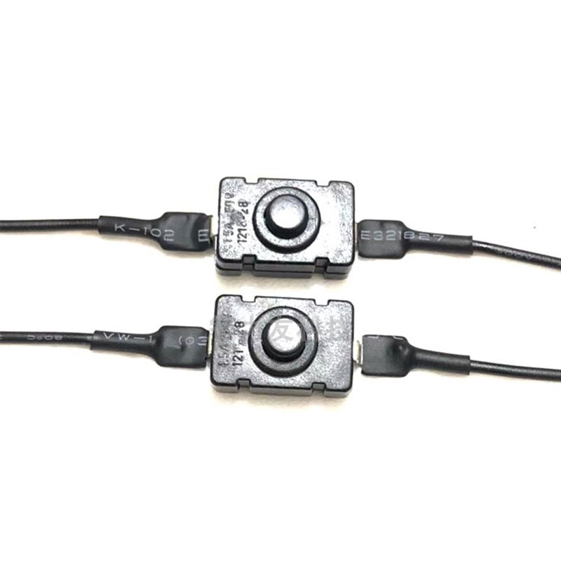 KAN-28 带线按钮开关 1812 28A 1.5A250V 自锁 贴片式 手电筒开关