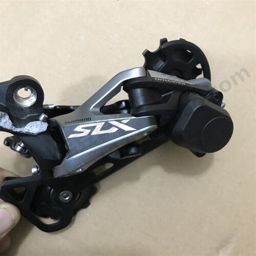 S禧SLX M7000锁死后拨11速山地车后变速器导板弹簧修锁线压板螺丝
