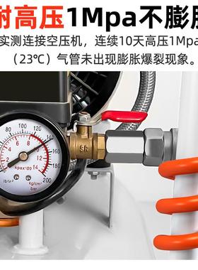 高U空压机气21160管软管气泵压快速接头气钉枪8mm风管P气木带工汽