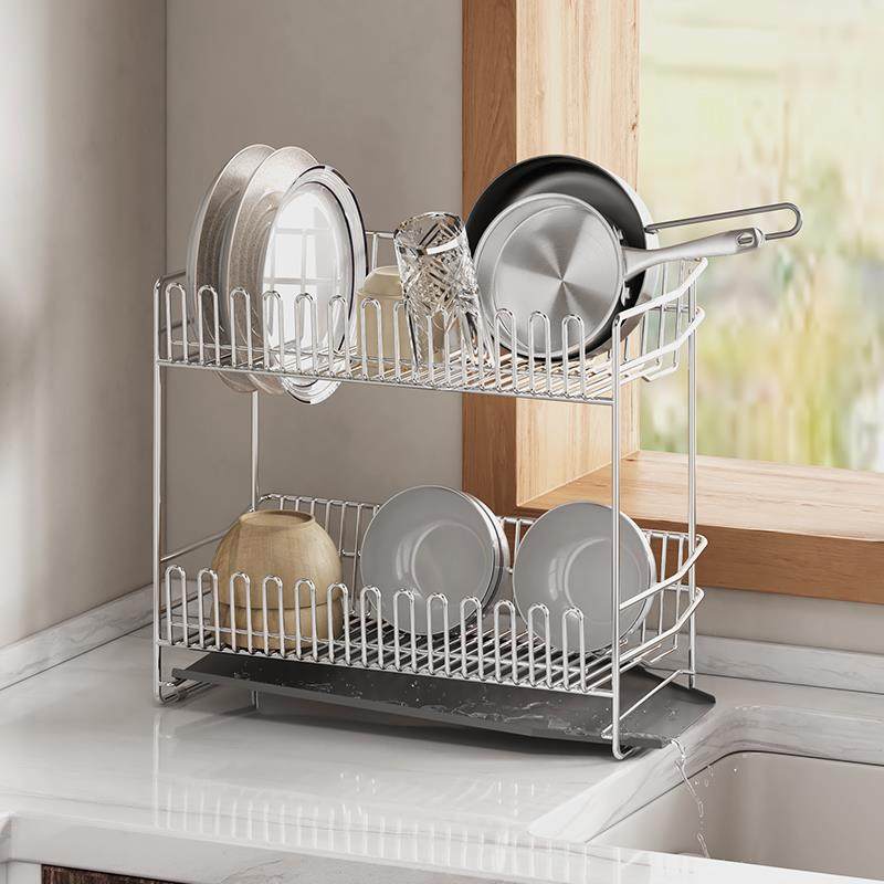 kt304面锈FUG钢厨房碟架沥水架台置物架晾碗架水池碗筷碗不碗盘收