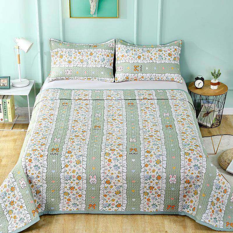 子双可面夹棉加厚床盖单床褥子MDJ四季床用盖毯榻榻米三层垫大炕