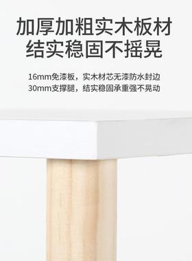 。桌面书架置JWC物架多层角木质公室桌办上转高。颜值书桌收纳架