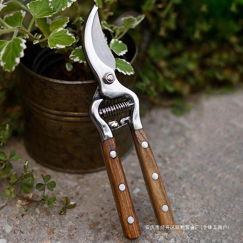 曲柳木柄修枝剪花艺园林果树修无品牌/剪刀树枝修花水剪省力用家