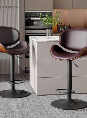 轻奢办公椅现代简旋约高脚凳转靠银背家用酒吧收台10261759椅子升