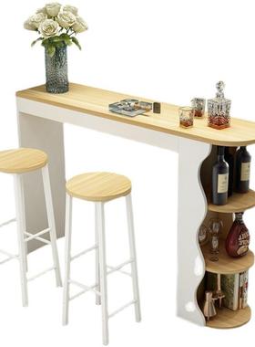 简型家用小吧台隔断客厅玄柜约靠墙长条桌小户酒柜轻关奢ZG-65253