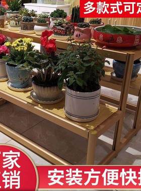 梯展形阶示架梯式鞋店岛展ZDN示台三层鲜花店展架展中示柜双面