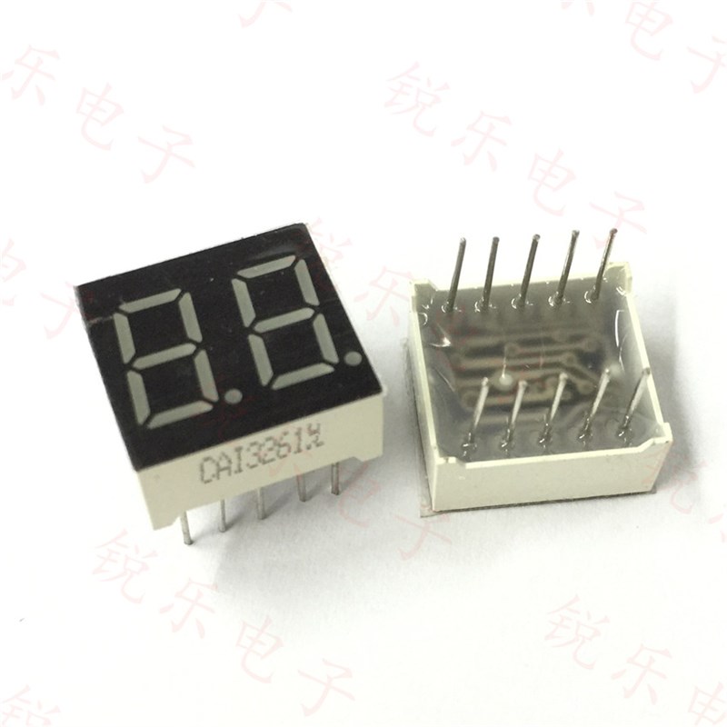 0.36寸2位数码管 共阴数码管3261AS 高亮红光七段数码管