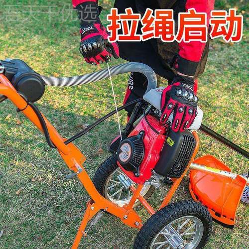 DRF割草机汽多功能手油推式草用坪剪草旋耕松土开沟耕地用家农锄