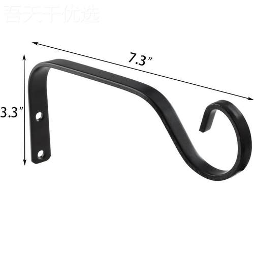 7.外3DKC英寸铁饰艺挂村钩挂灯笼套花园花盆装乡复古墙壁弯起支架
