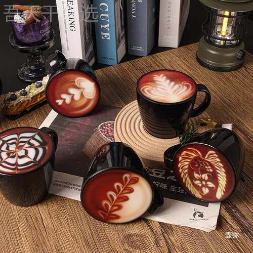 coffee塑料杯咖啡铁拿摩卡式奶咖啡软装挂摆件美冰咖啡DMM模盖型