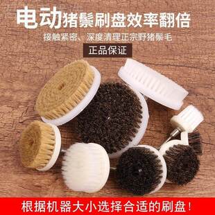 电文玩刷头动刷手子 猪毛刷 核桃清洁抛光串 猪IMV鬃刷盘圆