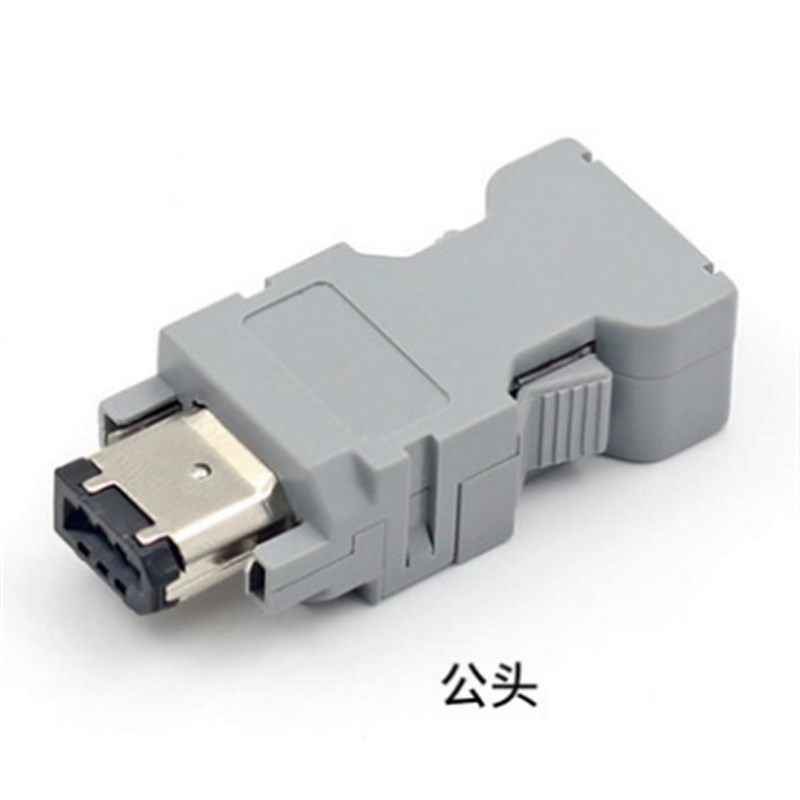 全新台达ASD-B2/A2/AB系列伺服驱动器CN3通信接头 SM-6P镀金插头