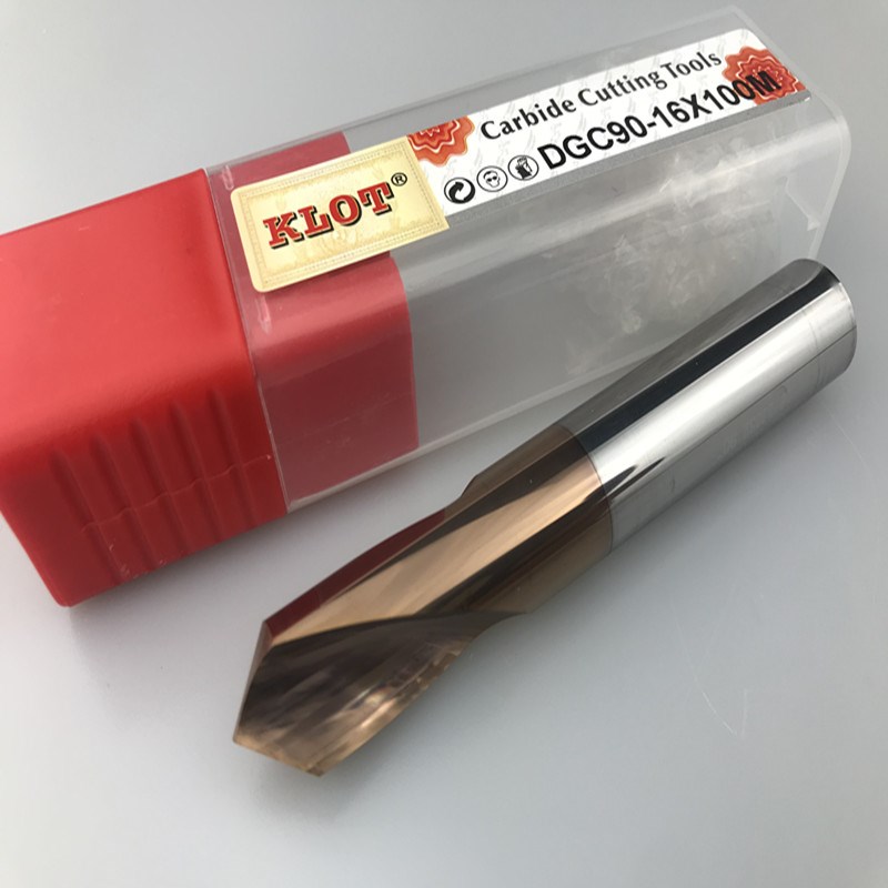 KLOT 定心钻涂层 整体硬质合金古铜色 钨钢定心钻3*90度  20*90度