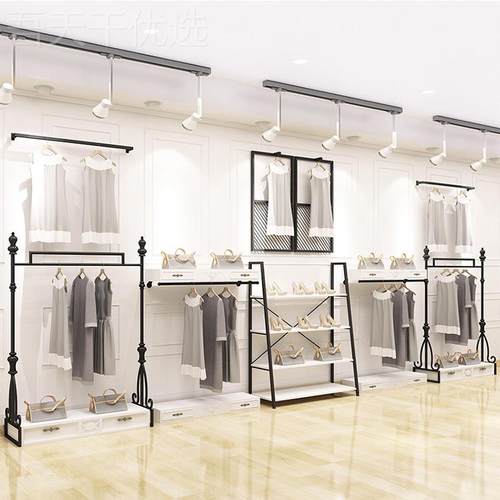 欧式艺服女装架 服店装店陈列VDJ中岛侧挂架商铁场服装展示衣装帽