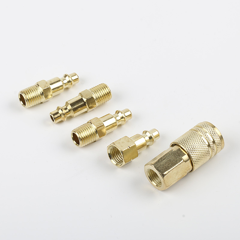 美式气管快速接头5PCS套装欧式接头套装内外丝母头管接头