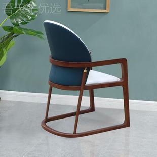 酒店实木餐椅议轻酒富婆椅会室CPO书房椅子酒店会所实木软包店餐