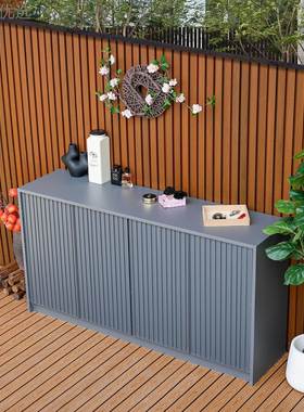 户外铝合储收阳28469物柜庭院花园台纳柜防水金防晒鞋柜室外别墅