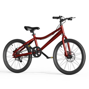 儿童山地车红色赛车双碟刹超安全男女中小学生自行车玩具单车