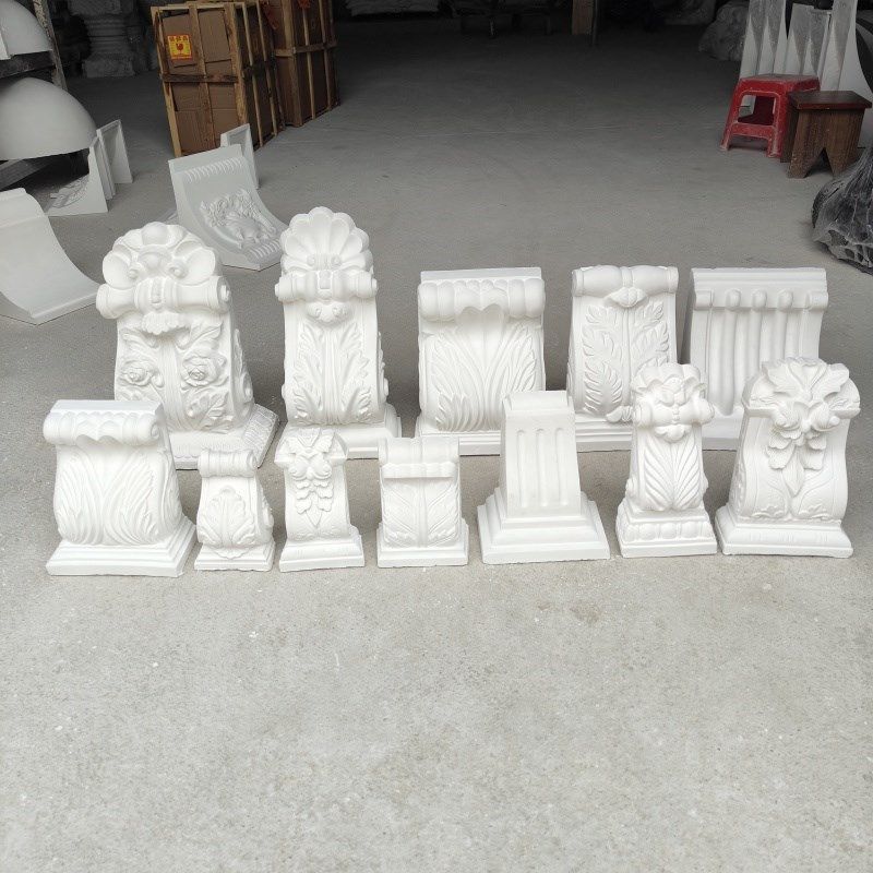 石膏梁托罗马柱头欧式中s式装饰角花垭口梁托造型线条拱形雕花圆