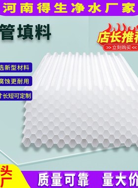 蜂窝斜管填料PP聚丙烯自来水沉淀池填料污水处理专用填料生产厂家