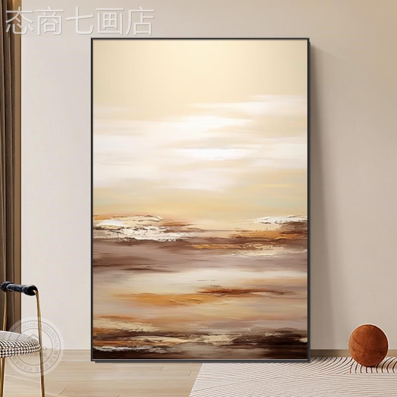 网红侘风玄装饰画现抽象简约沙走发廊过道挂关代客厅画背景墙落寂