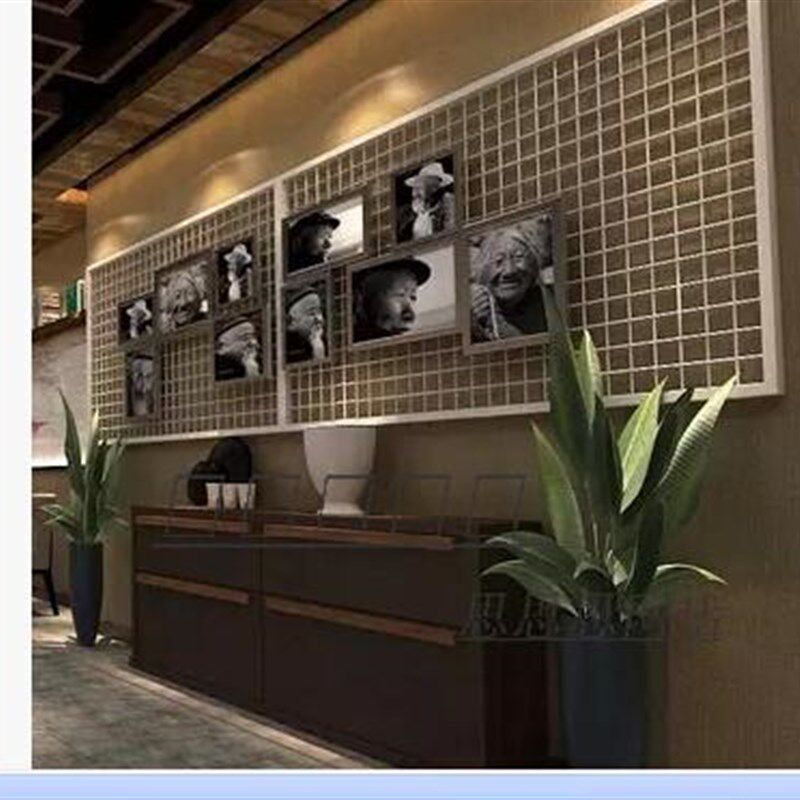定做加粗网架白色网格墙壁展示架黑色网架上墙货架铁丝网挂壁架子
