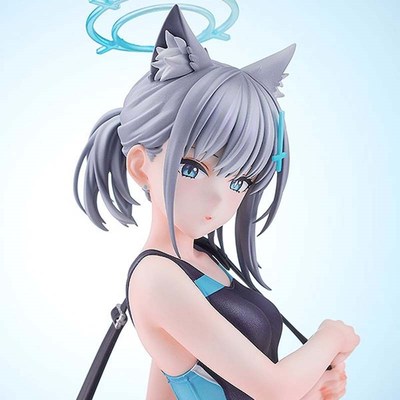 蔚蓝档案砂狼白子挎包泳装手办可爱兽耳美少女动漫二次元模型摆件