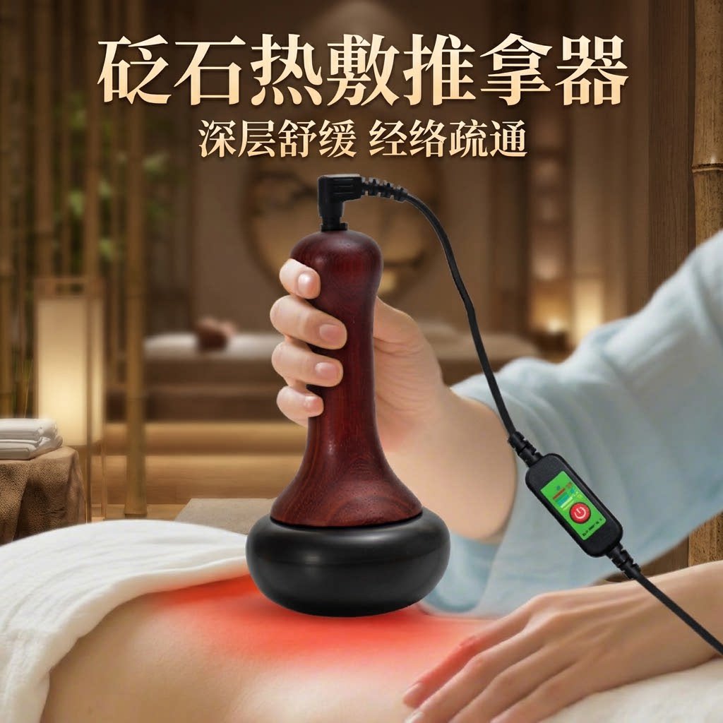 砭石温灸仪电加热按摩器