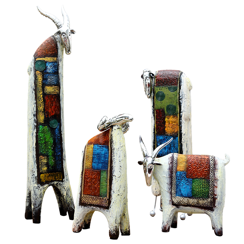 三羊泰创意礼品个性家居饰品新房装饰客厅卧室电视柜工艺品