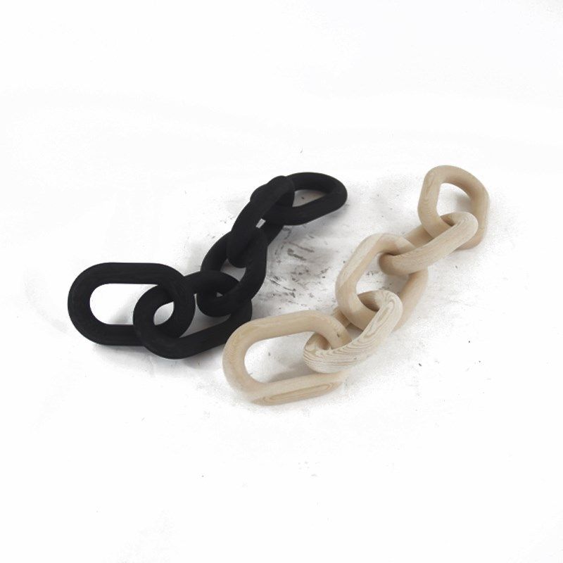 现代in侘寂风手工木质链条家居装饰客厅墙饰电视柜木链挂件,家居饰品,其他工艺饰品,淘宝优惠券,粉丝福利购,淘宝优惠卷