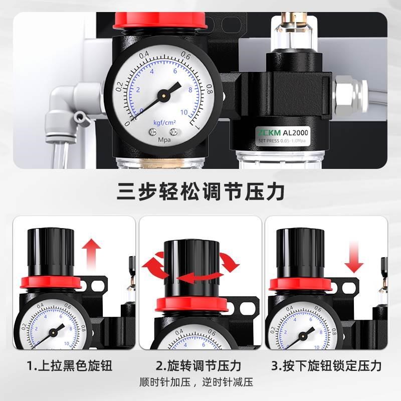 空压机油水分离器AFC2000气压调节阀气源处理器调压阀AFR气泵气动