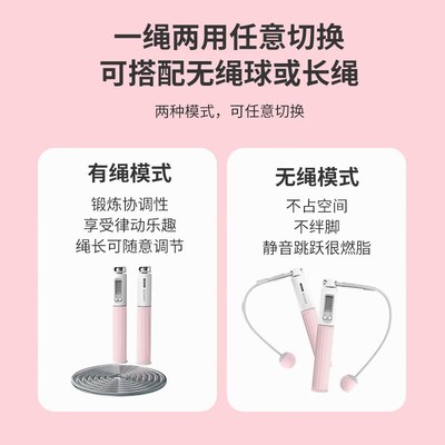 TEEIS跳绳中考小学生成人健身钢丝儿童初中体育无绳计数