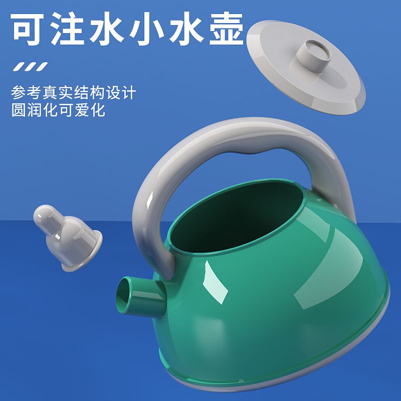 儿童厨房玩具套装女孩过家家做饭餐具宝宝男孩水果切切乐烧饭锅铲