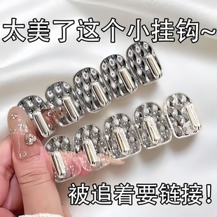 迷你无痕连排挂钩卫生间镜柜门后首饰粘贴壁挂小钩免打孔收纳承重