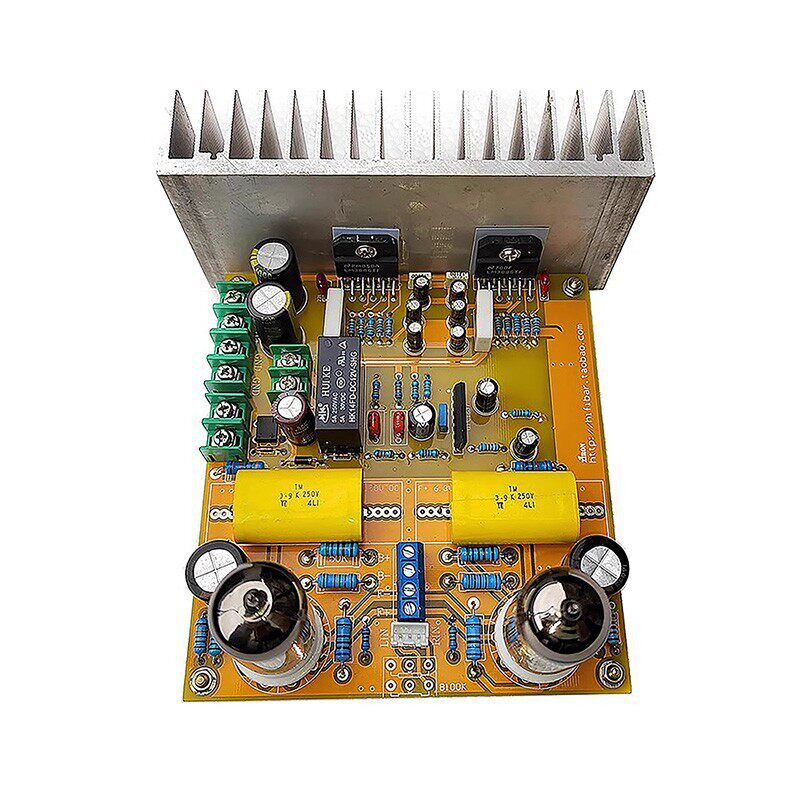 胆前石後功放6N11 LM3886 60WX2立体声功放板 HIFI发烧胆前级板