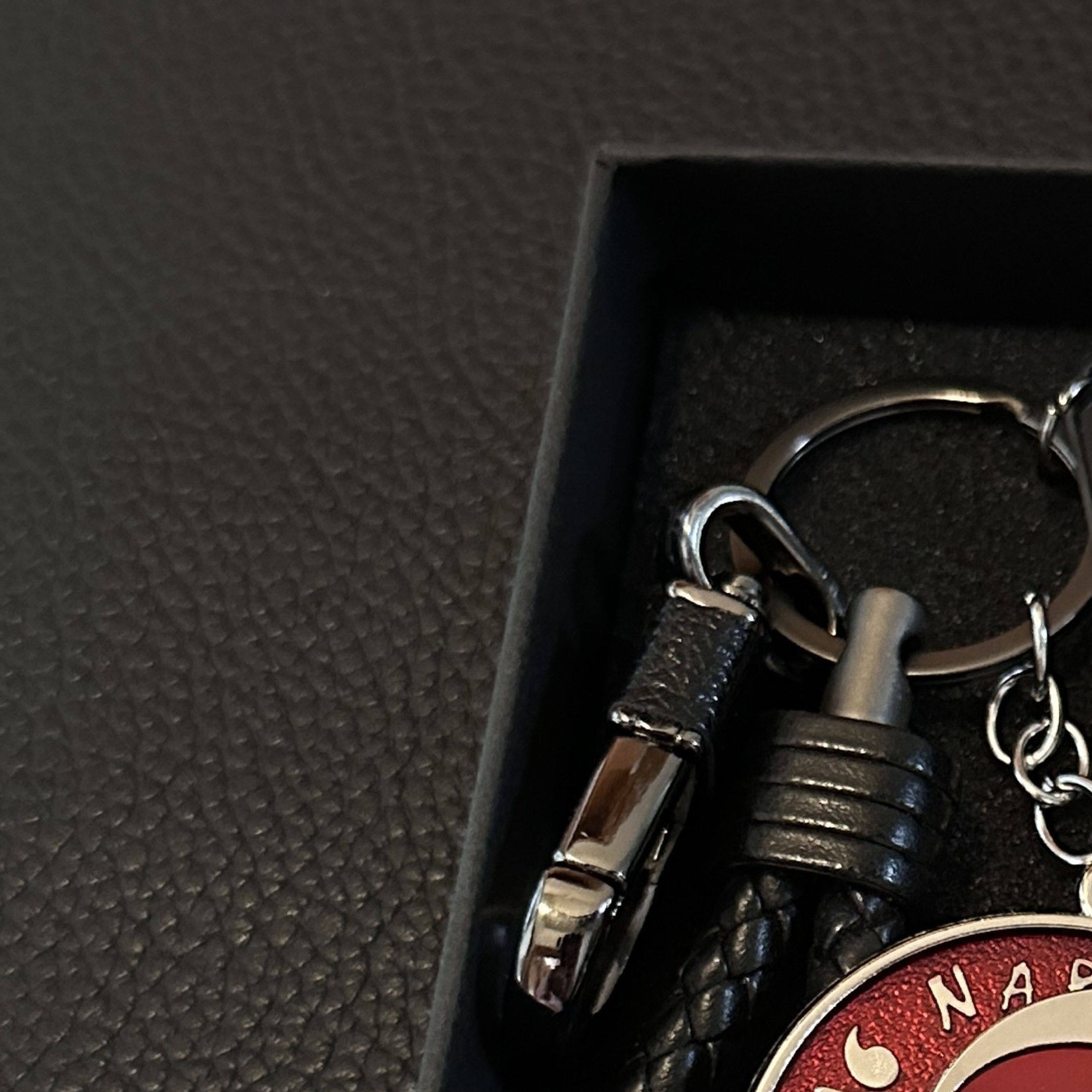 火影忍者钥匙扣动漫卡通周边钥匙链挂件创意金属旋转写轮眼万花筒