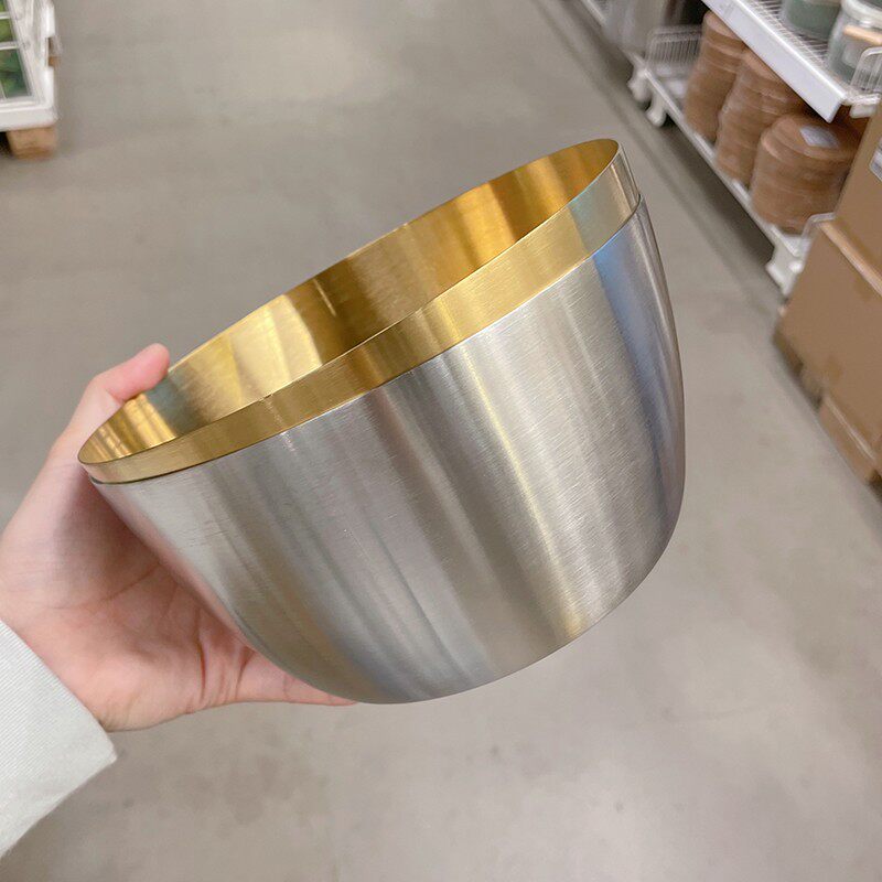 包邮家用不锈钢料理盆烘焙打蛋加深搅拌盆生菜桶水果盆沙拉碗深桶
