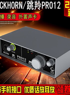 Buckhorn/跳羚PRO12外置声卡升级版台式笔记本专用直播套装录音麦