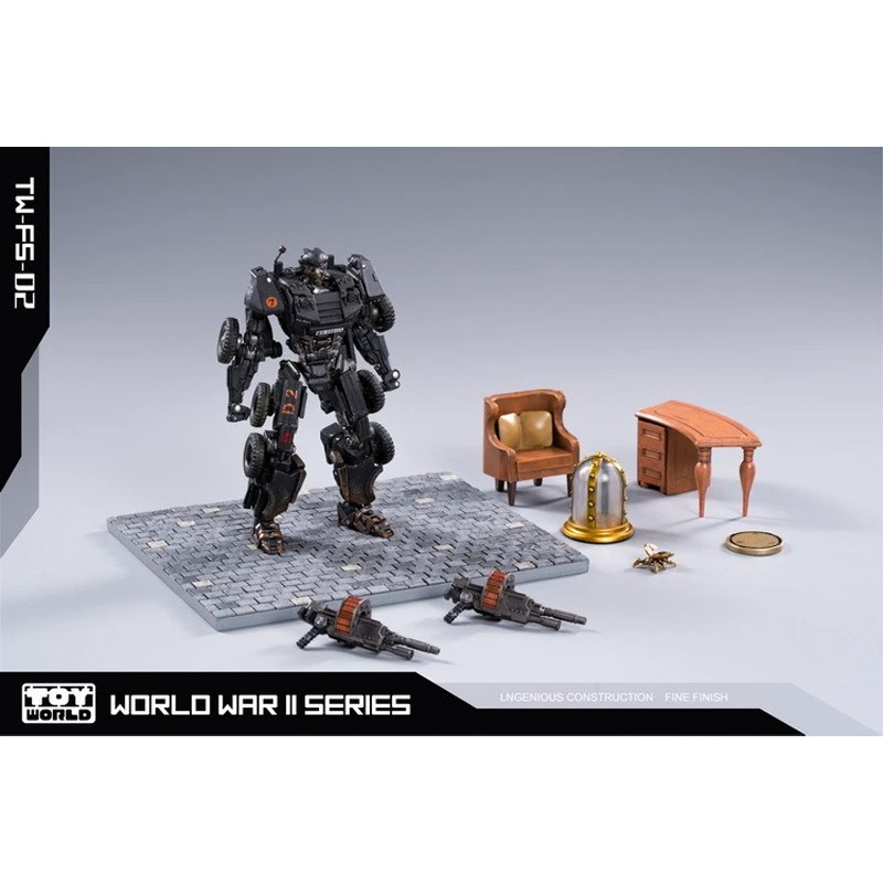 现货 Toyworld 汽车机器人模型TW-FS02 二战热破 变形玩具 带特典