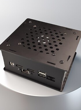 精英GLKM-MINI主板亚克力机箱盒子定制黑色磨砂白色透明11*12cm板