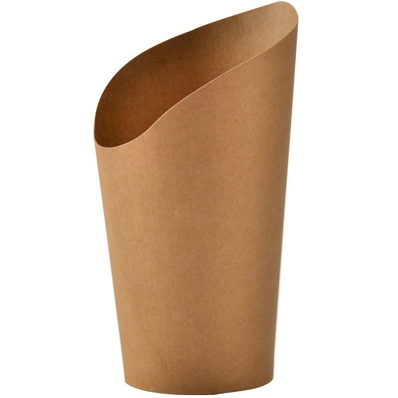 上海商吉牛皮纸鸡蛋仔斜口纸杯烤红薯地瓜打包盒一次性小吃薯条盒