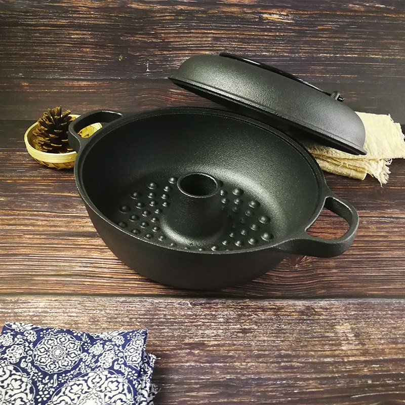 多功能烤红薯家用烤地瓜土豆板栗锅燃气炉电磁炉通用铸铁加厚