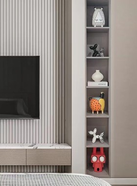 现代卡通酒柜摆件客厅玄关餐边柜电视柜背景墙软装饰搭配组合套装