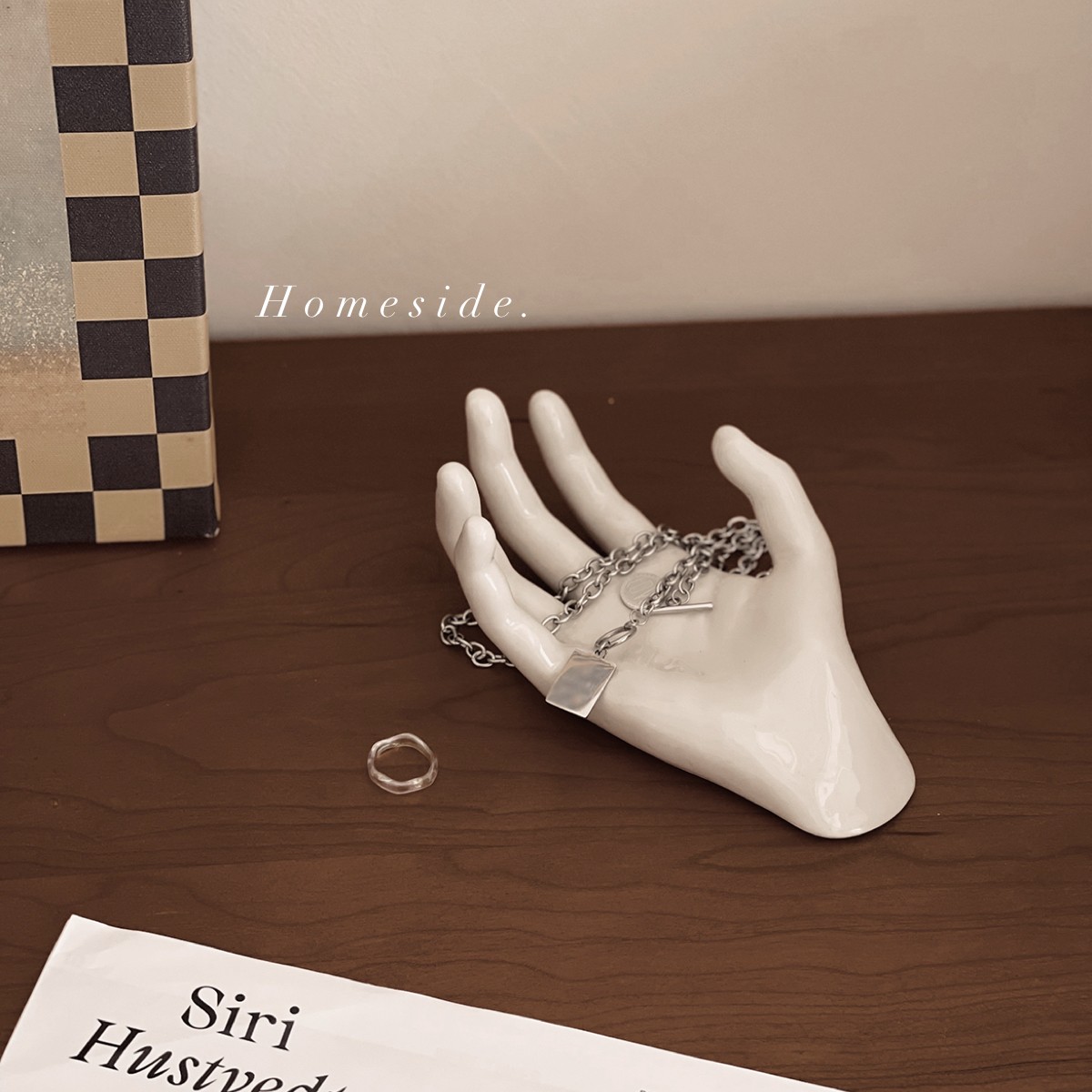 Homeside原创手造型摆件北欧ins风陶瓷创意首饰盘墙面装饰道具