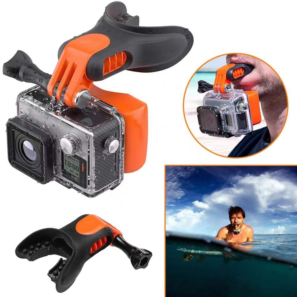 GoPro13/12/11口持器action5/4/3跑酷嘴咬支架冲浪人称配件