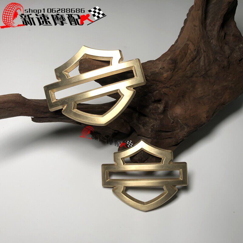 哈雷新款油箱金属贴边哈雷新款盾牌标哈雷路王大滑翔旅行系适用