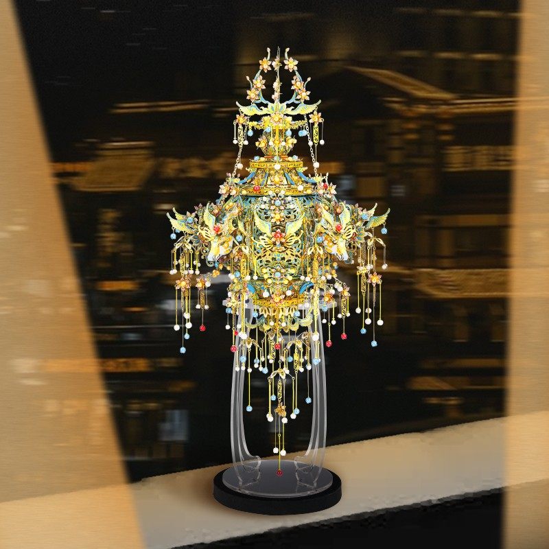 【非遗】拼酷无骨花灯金属拼装模型3D立体拼图玩具手工diy摆件