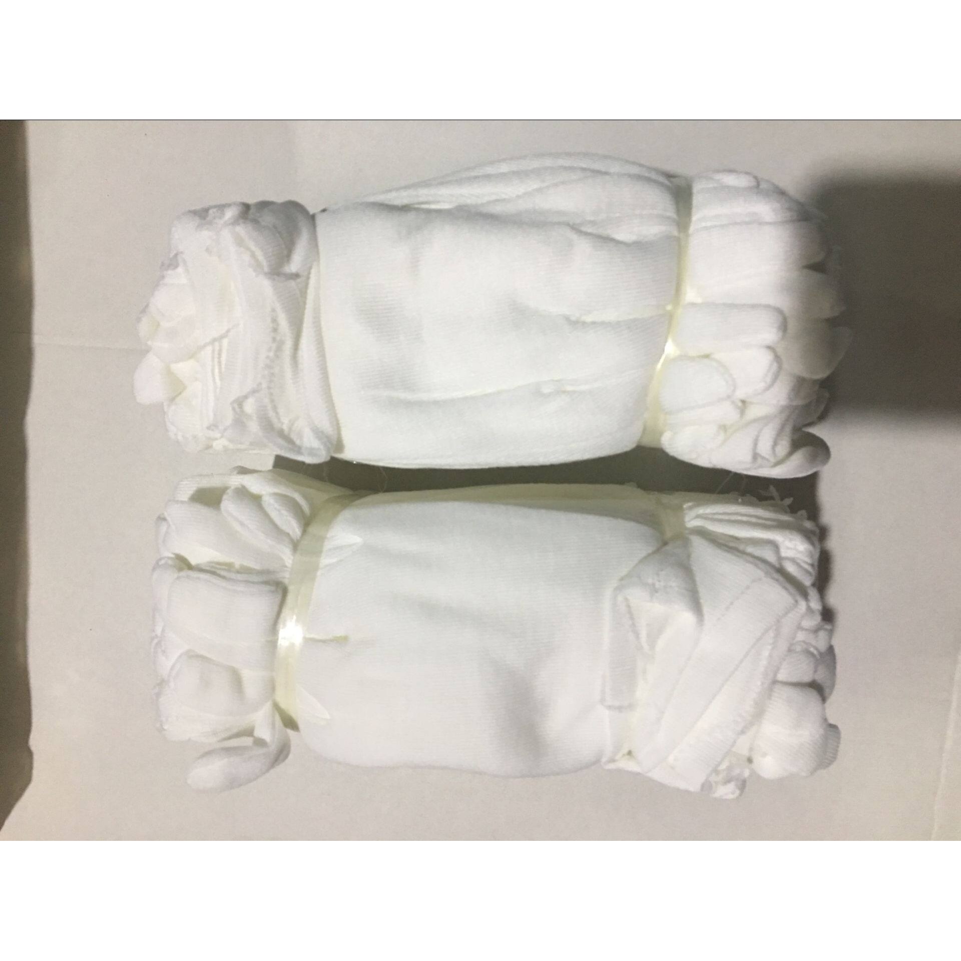 包邮白色螺纹手套 白色棉布手套工厂QC作业手套 劳保保护手套